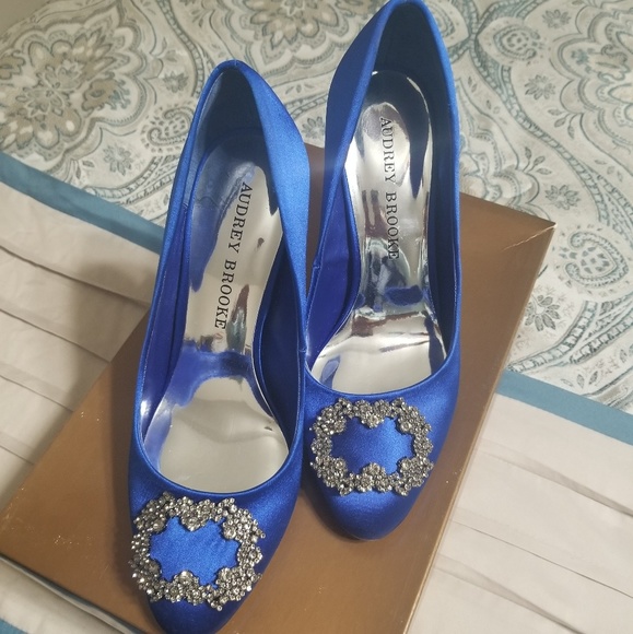 Audrey Brooke Shoes - Royal Blue Stiletto